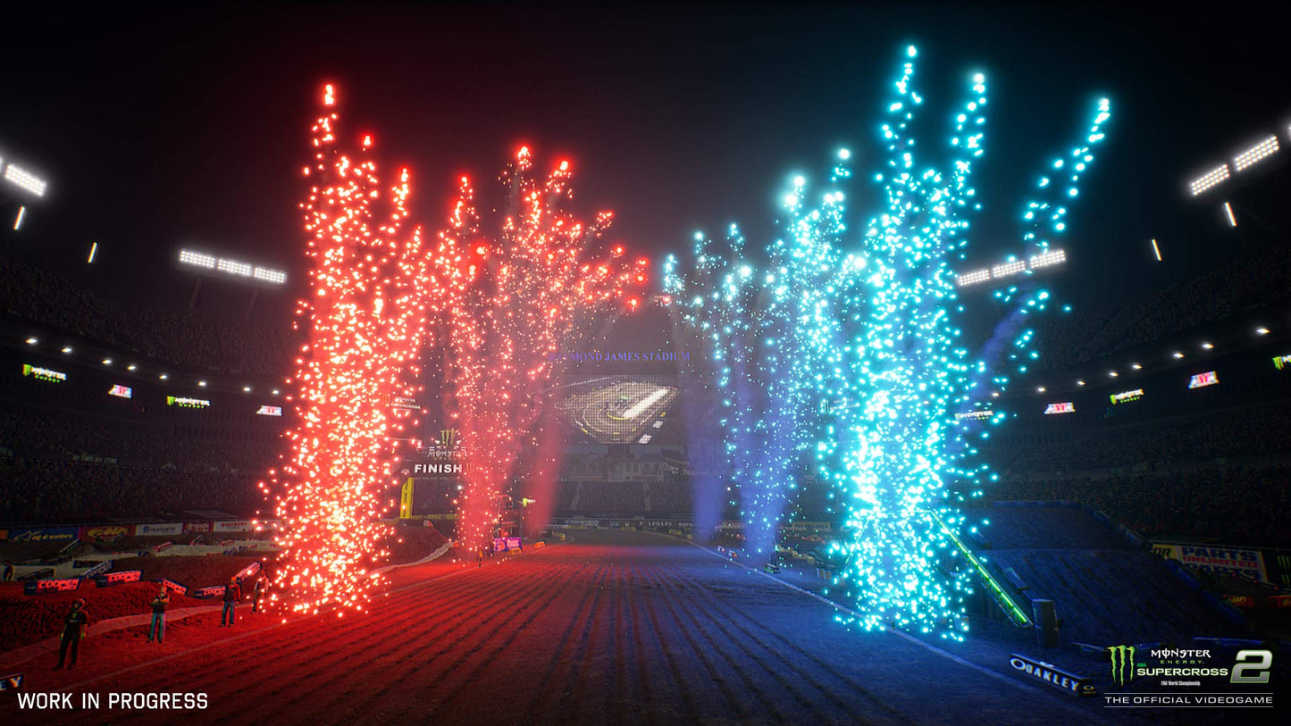 PQube Monster Energy Supercross 2 - Official Video Game for Nintendo Switch, Model FG-MES2-NSW-E