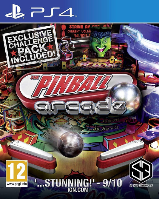 System 3 Pinball Arcade for PS4 - Model 87951 - Classic Arcade Gaming Experience