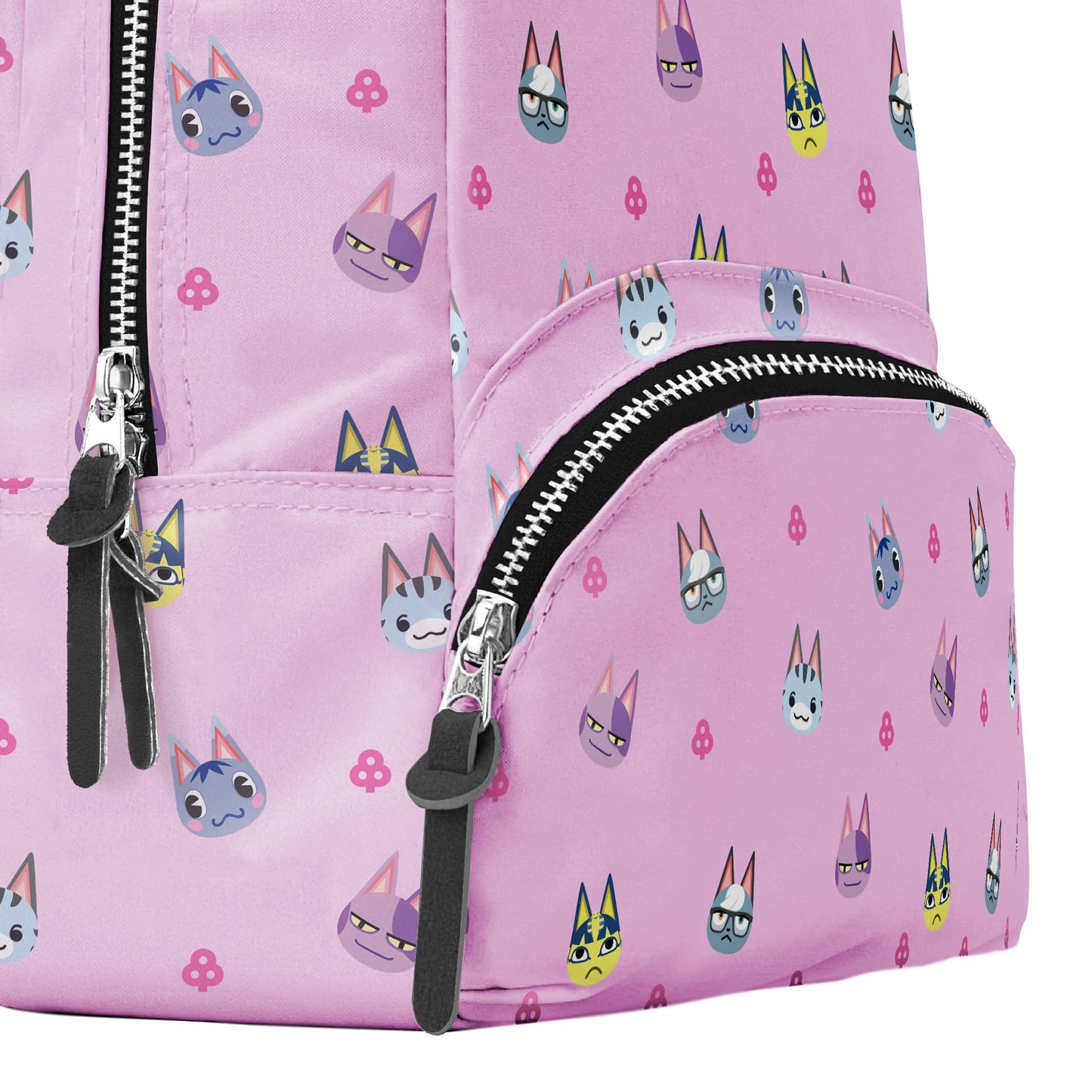 Controller Gear Animal Crossing Small Backpack - Tom Nook Quilted, Cat's Meow, Mini Bookbag for Console & Accessories