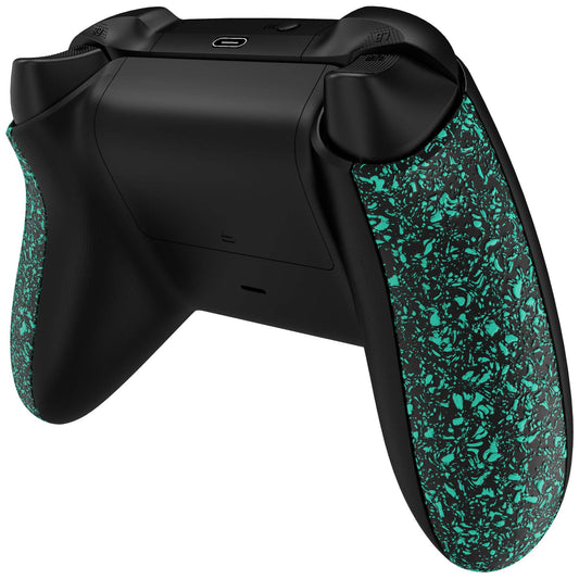 eXtremeRate Grip Cover for Xbox Series X & S Controller, Textured Light Green Non-Slip Back Panels Accessories, Replacement Side