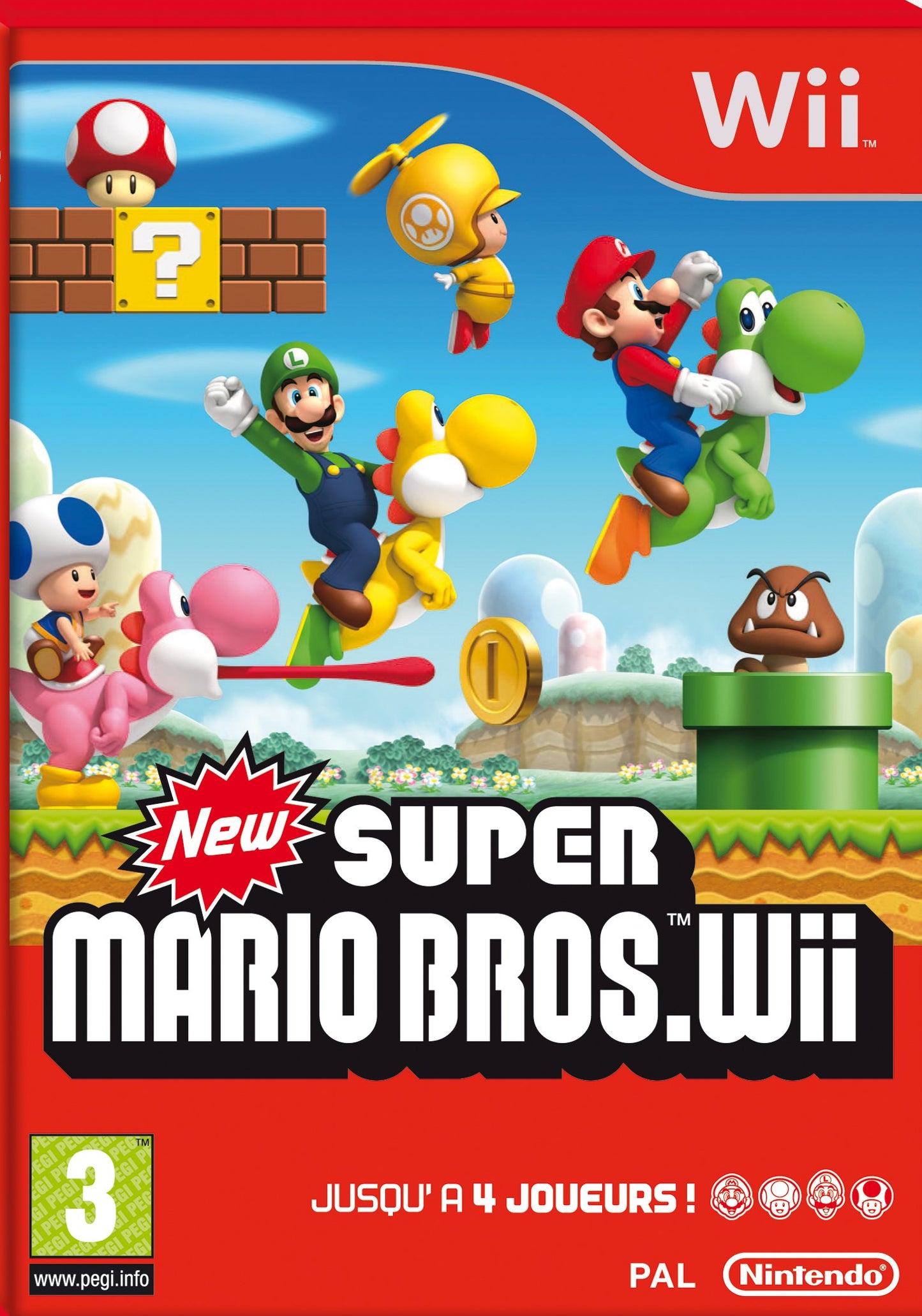 Nintendo New Super Mario Bros. Wii (Renewed) - EU Version for Wii Console
