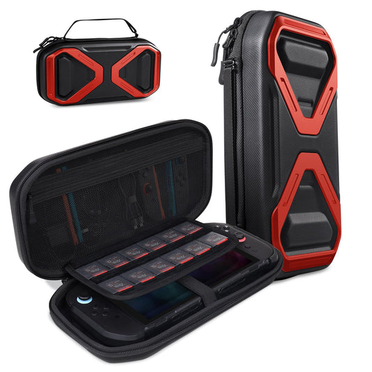 SUPCASE for Nintendo Switch 2 Carrying Case 2025  [12 Game Card Storage] [Military-Grade Protection] Spacious Portable Hard Shell Travel Bag for Nintendo Switch 2 Console & Accessories  Red