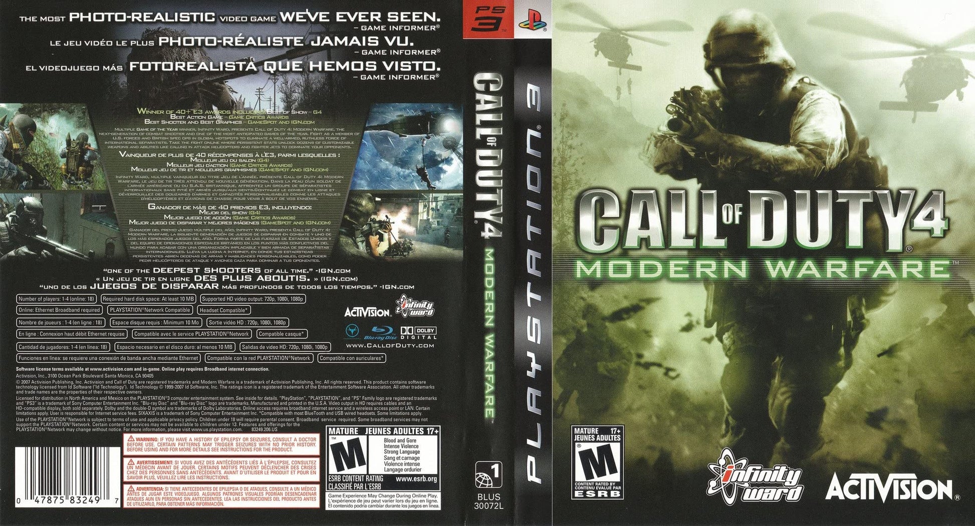 Call of Duty 4: Modern Warfare - Playstation 3 (refurbished)