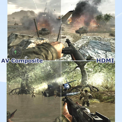 LA NREUCETS PS2 to HDMI Adapter for PlayStation 1/2/2 Slim - Black HDMI Converter Cable with HD Link Signal Output