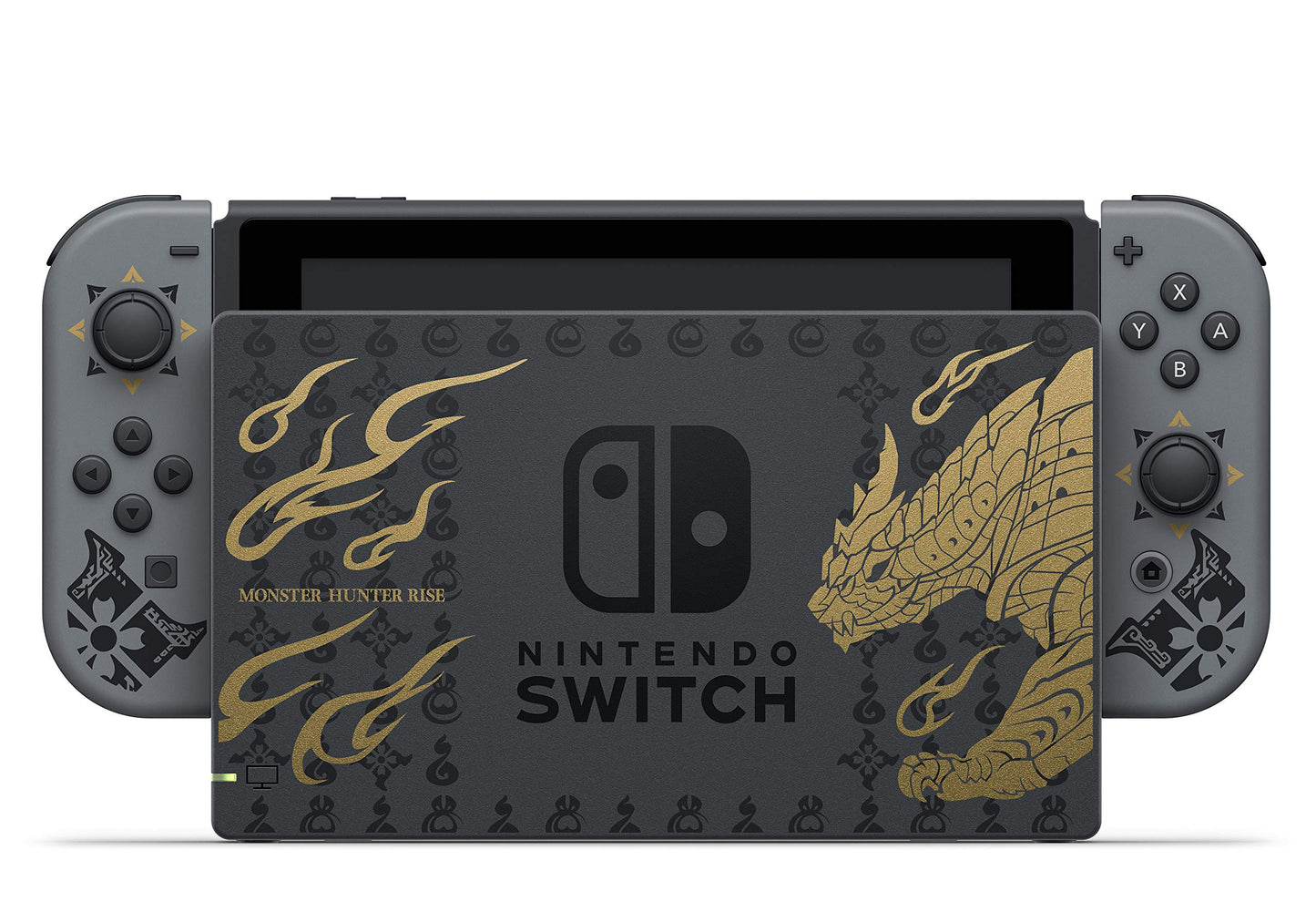 Nintendo Switch Monster Hunter Rise Deluxe Edition - Black/Grey, Model: HADSKGALG