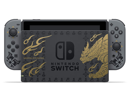 Nintendo Switch Monster Hunter Rise Deluxe Edition - Black/Grey, Model: HADSKGALG