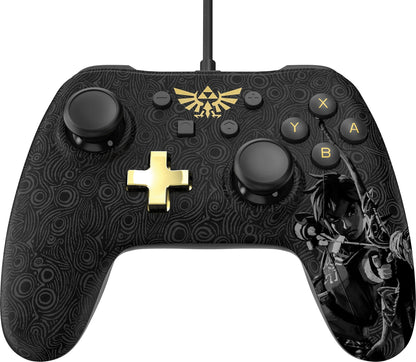 PowerA Nintendo Switch Wired Controller Plus - Zelda: Breath of the Wild, Black, Model 1502664-02