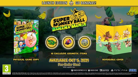 SEGA Super Monkey Ball Banana Mania: Launch Edition for Nintendo Switch - Model 1178823