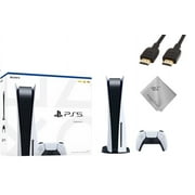 Tec New Sony Playstation_Ps5 Gaming Console (Disc Version) With God Of War(Gow) Ragnark Bundle