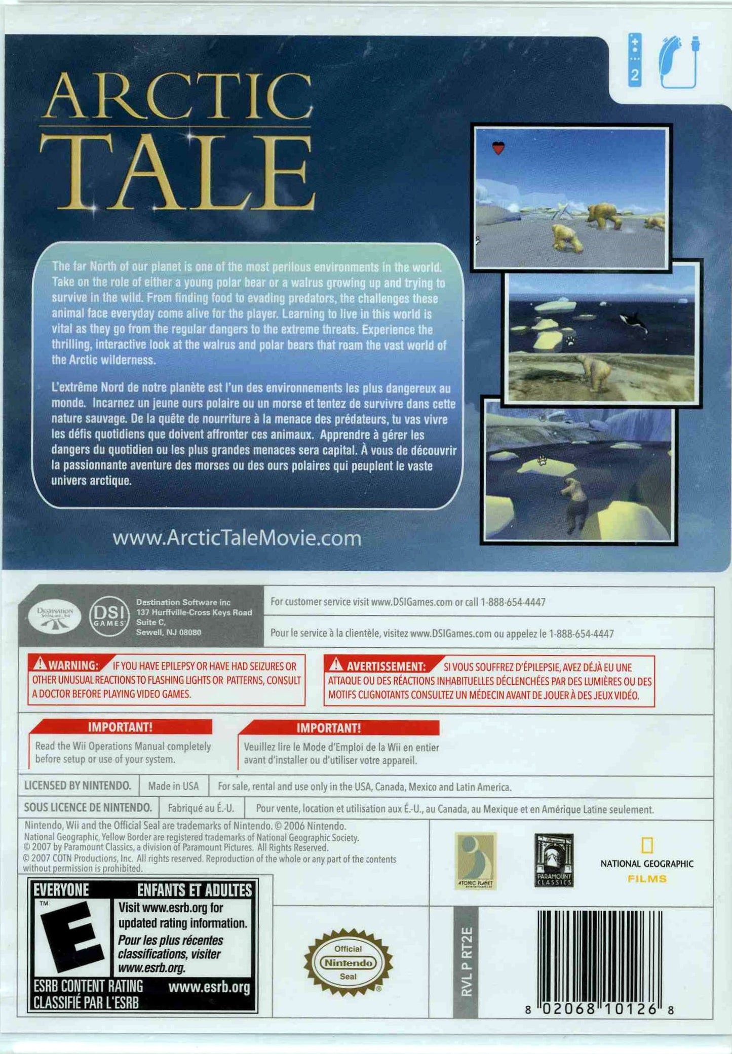 Microsoft Arctic Tale for Nintendo Wii - Model 10126