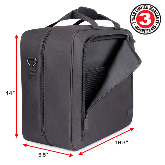 USA GEAR Xbox Series X Carrying Case - Green Nylon Travel Case for Xbox Series X/S, Customizable Interior, Model GRSLS23100GNEW