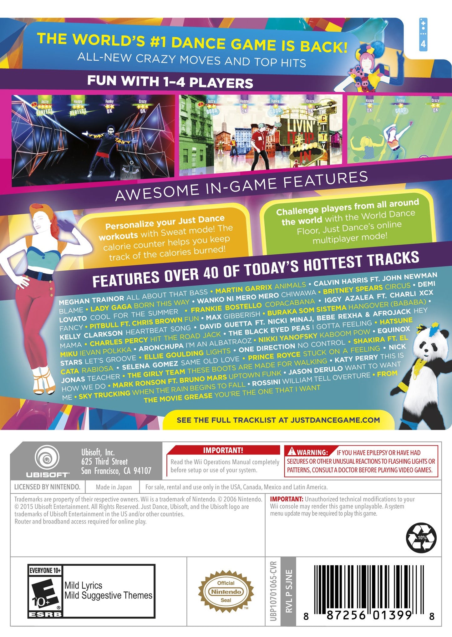 Ubisoft Just Dance 2016 for Wii - Model JD6, Exciting Dance Game for All Ages