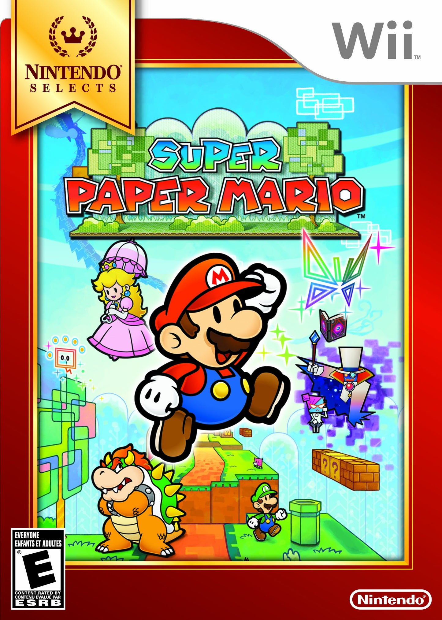 Nintendo Super Paper Mario Game - Nintendo Selects - One Size - One Color - Model RVLPR8P1