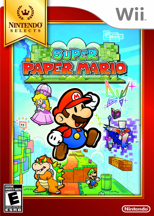 Nintendo Super Paper Mario Game - Nintendo Selects - One Size - One Color - Model RVLPR8P1