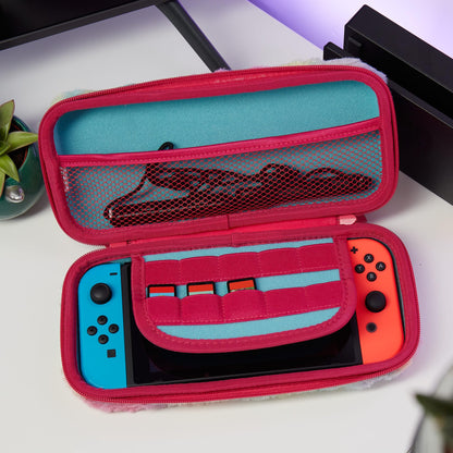 Numskull Hard Shell Travel Case for Nintendo Switch - Fits 10 Games & Accessories - One Size, Trolls Design, Model NS4773
