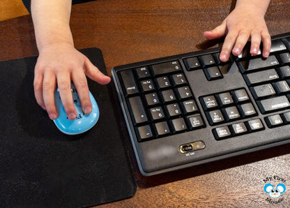 Johnny World Wireless Mouse for Kids - Single Click Design for Small Hands, Ideal for Educational Games