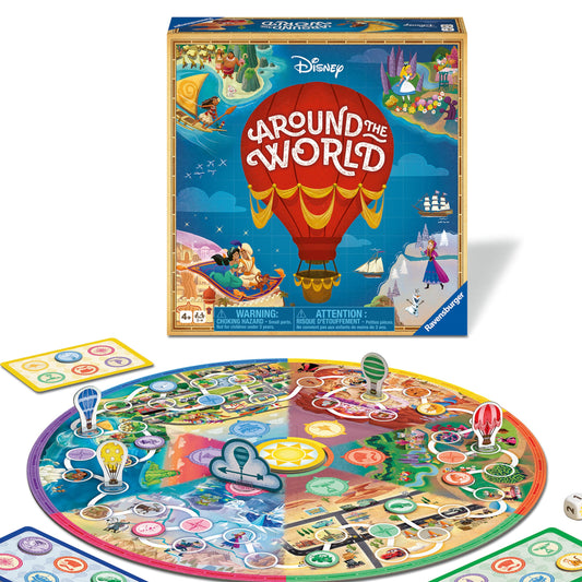 partynsburgers character-themed Around The World  Family Adventure Game for 2 to 4 Players Ages 4 and Up