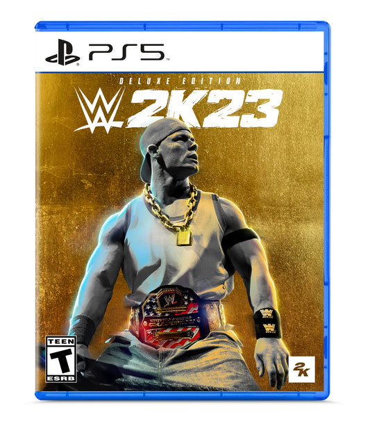 WWE 2K23 Deluxe Edition for PlayStation 5 - Enhanced Graphics, Realistic Gameplay, Model 293217