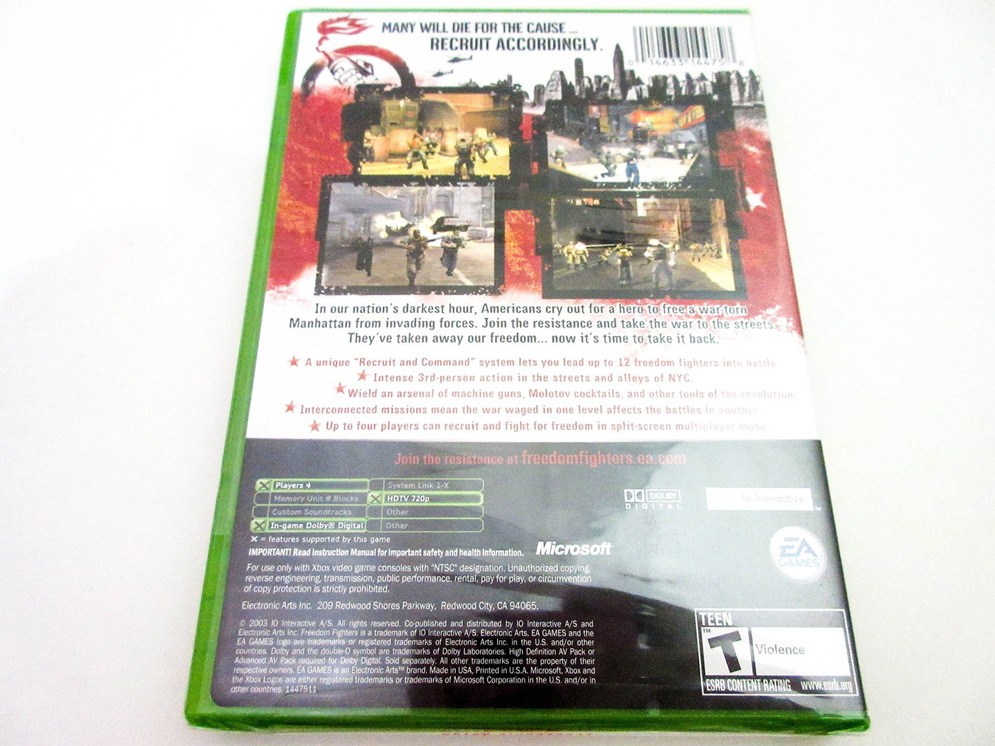 Electronic Arts Freedom Fighters - Xbox Game (Platinum Edition)