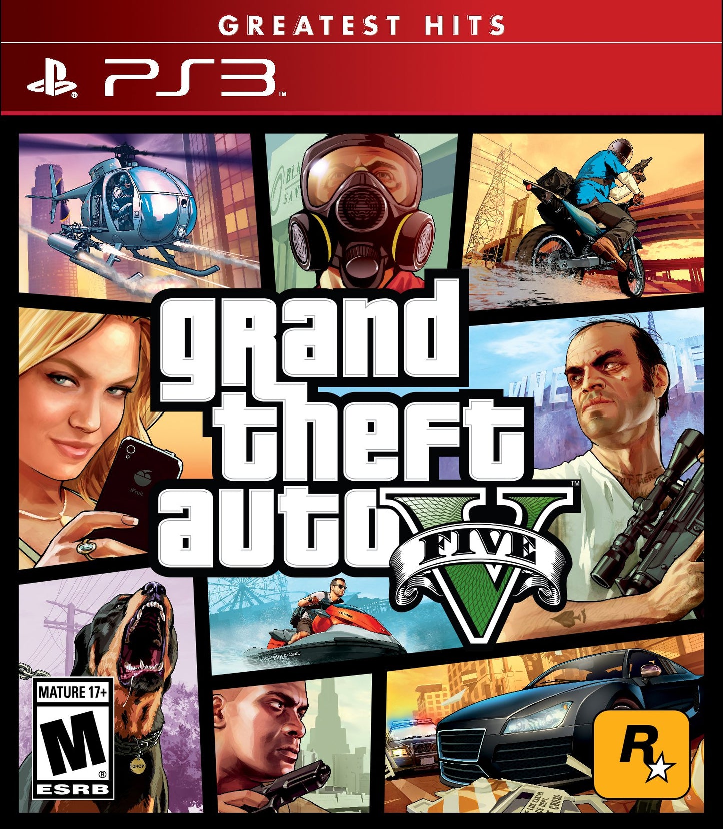 Rockstar Games Grand Theft Auto V - PlayStation 3, Model 47125, Metal Material, Classic Gaming Experience