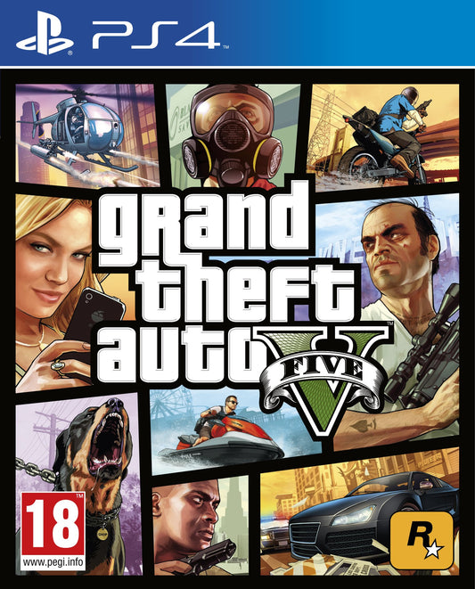Rockstar Games Grand Theft Auto V for PS4 - Action-Adventure Game, Model 5026555416986