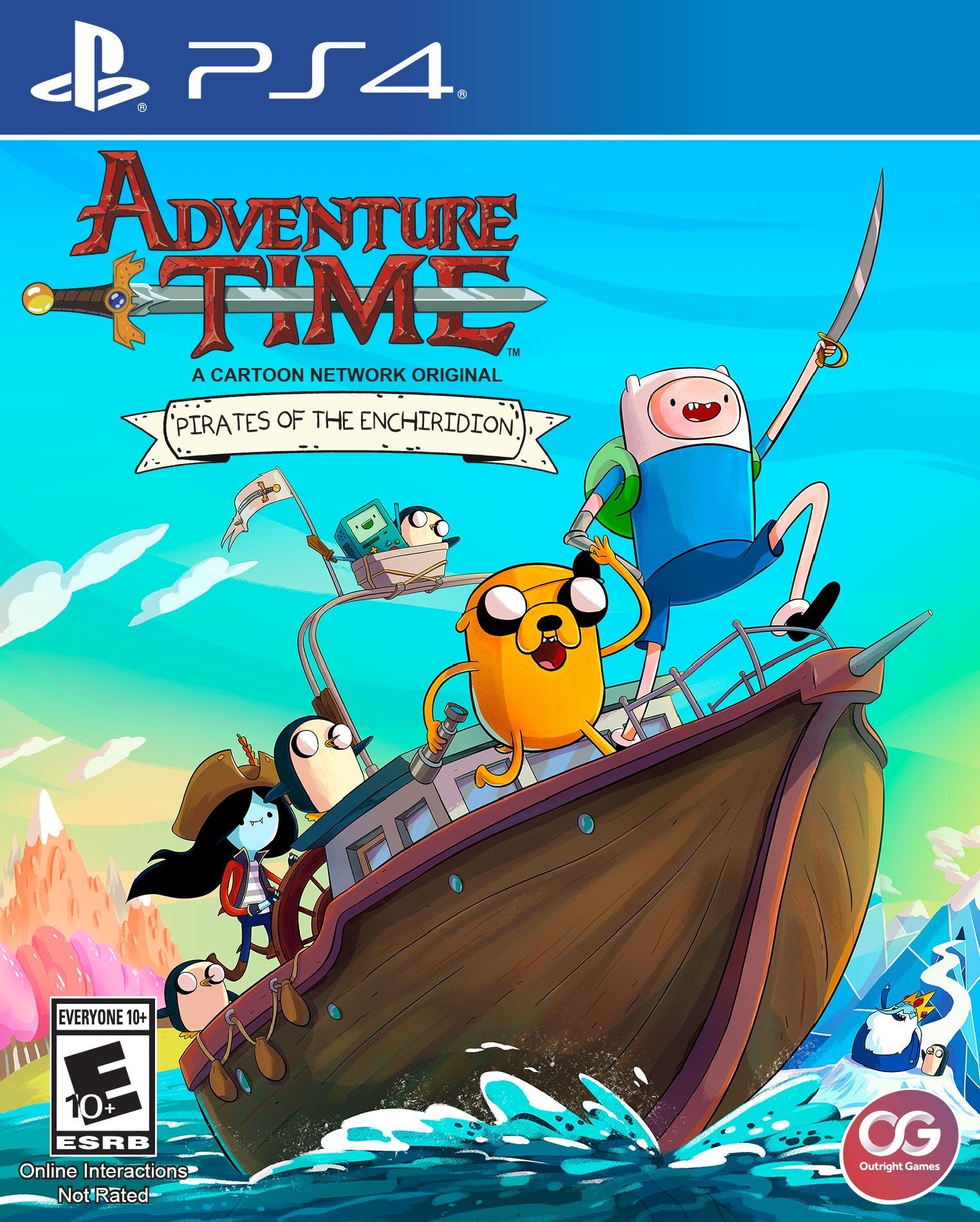 Outright Games Adventure Time: Pirates of the Enchiridion - PS4 Edition, Model OR02008, Action-Adventure Game
