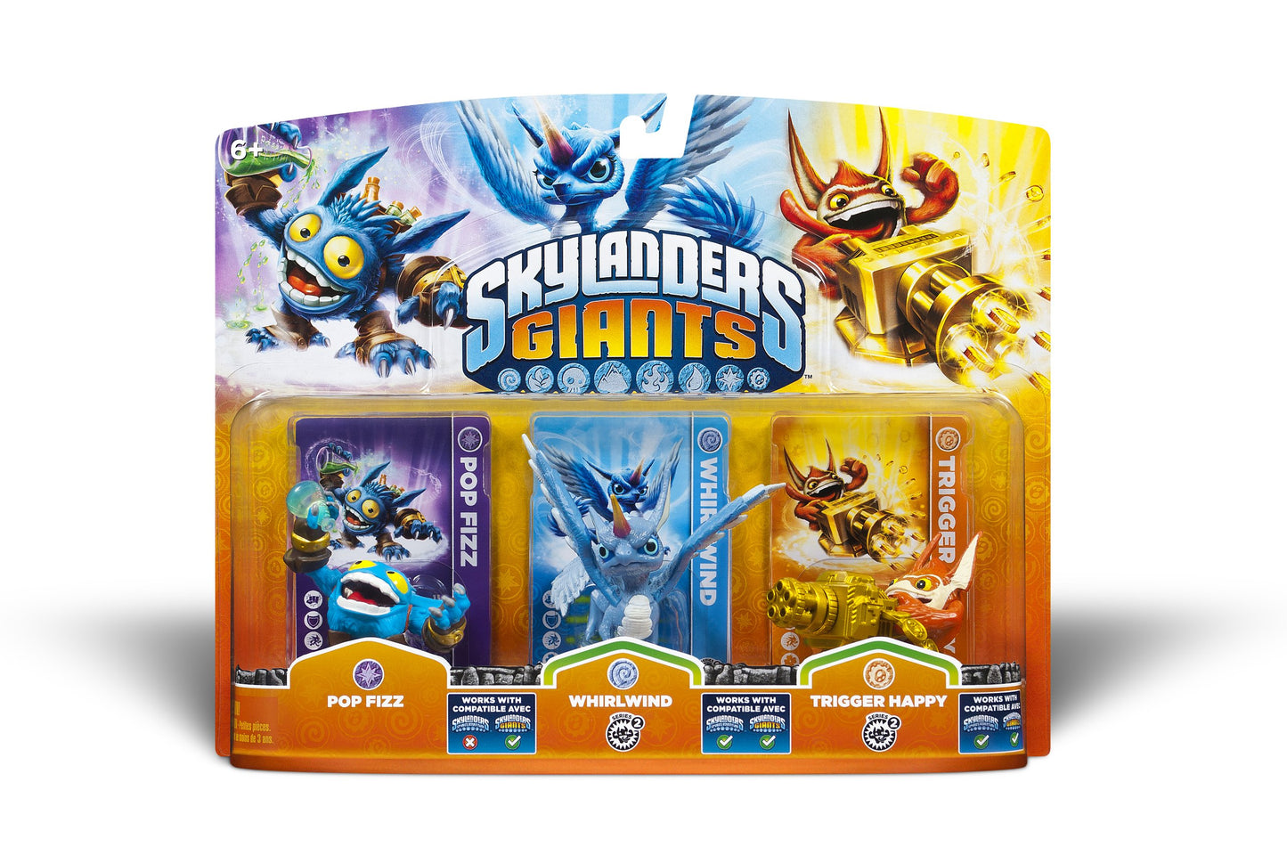 Activision Skylanders Giants Triple Pack #1: Pop Fizz  Whirlwind  control button Happy