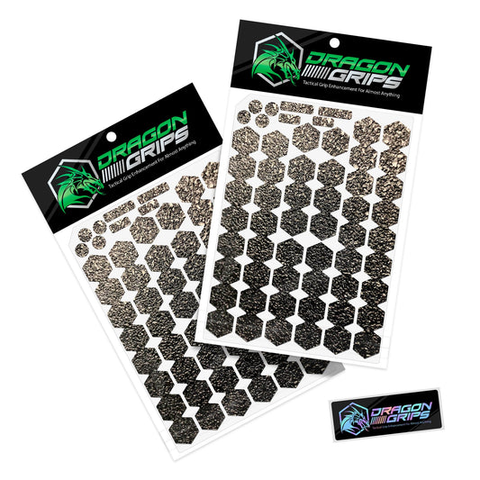 Dragon Grips Universal Controller Grips, 18 Pcs Black Textured Non-Slip Rubber for Xbox, PS4 & PS5 Controller Grip Tape, Perfect