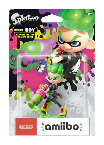 Nintendo amiibo - New Inkling Boy (Neon Green) - Model NVLCAEAK for Nintendo Switch