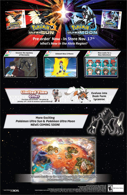 Nintendo Pokémon Ultra Sun - Nintendo 3DS Game (Renewed)