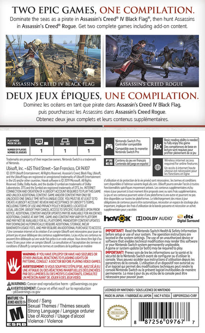 Ubisoft Assassin's Creed: The Rebel Collection - Nintendo Switch, Model UBP10902245