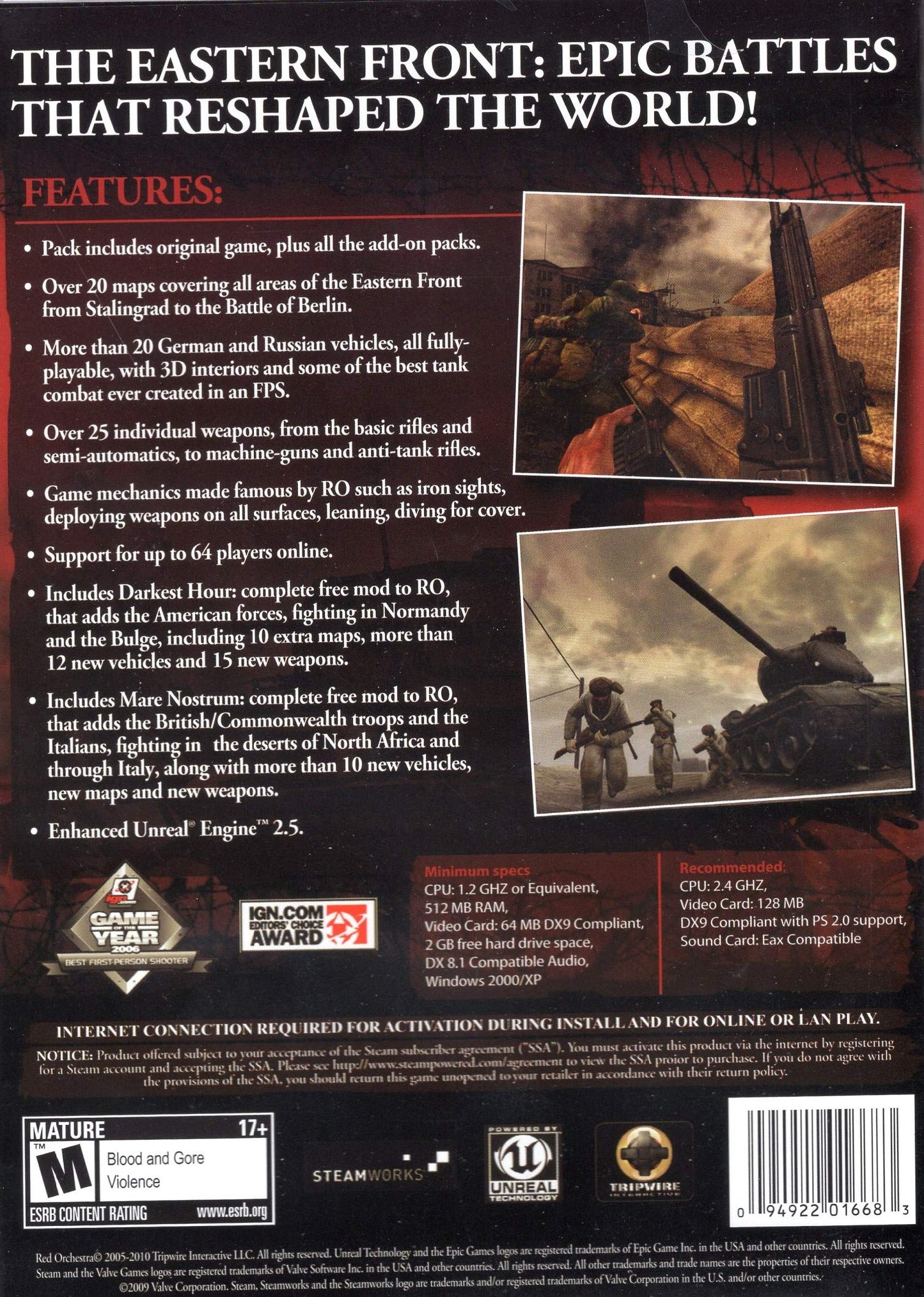 Capcom Red Orchestra OSTFRONT 41-45 Game Soundtrack - Model ICE00032