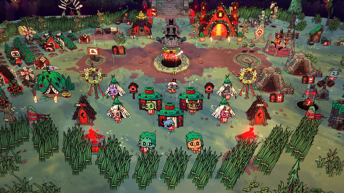 Devolver Digital Cult of the Lamb Deluxe Edition - Engaging Gameplay, Unique Art Style, Digital Content Included