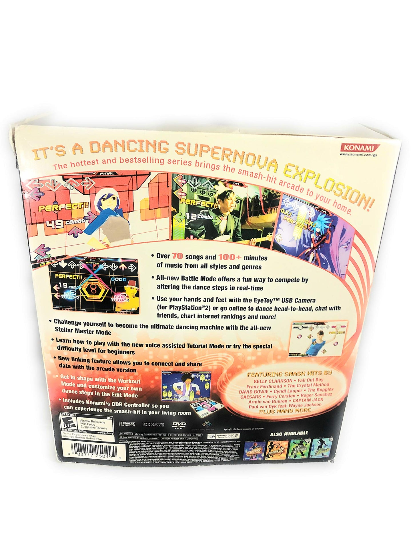 Konami Dance Dance Revolution Supernova Bundle for PlayStation 2 Model 25049