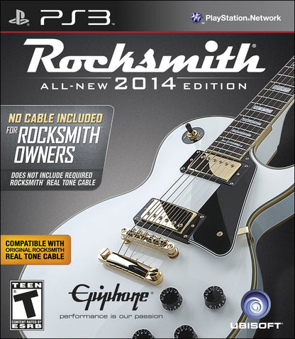 Ubisoft Rocksmith 2014 Edition - No Cable Included for PS3 - Black, Model 39823