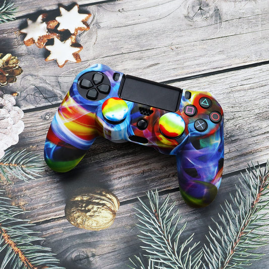 Oiokew PS4 Controller Skin - Anti-Slip Shell Cover with 10 Silicone Joystick Grips - PS4 Controller #15