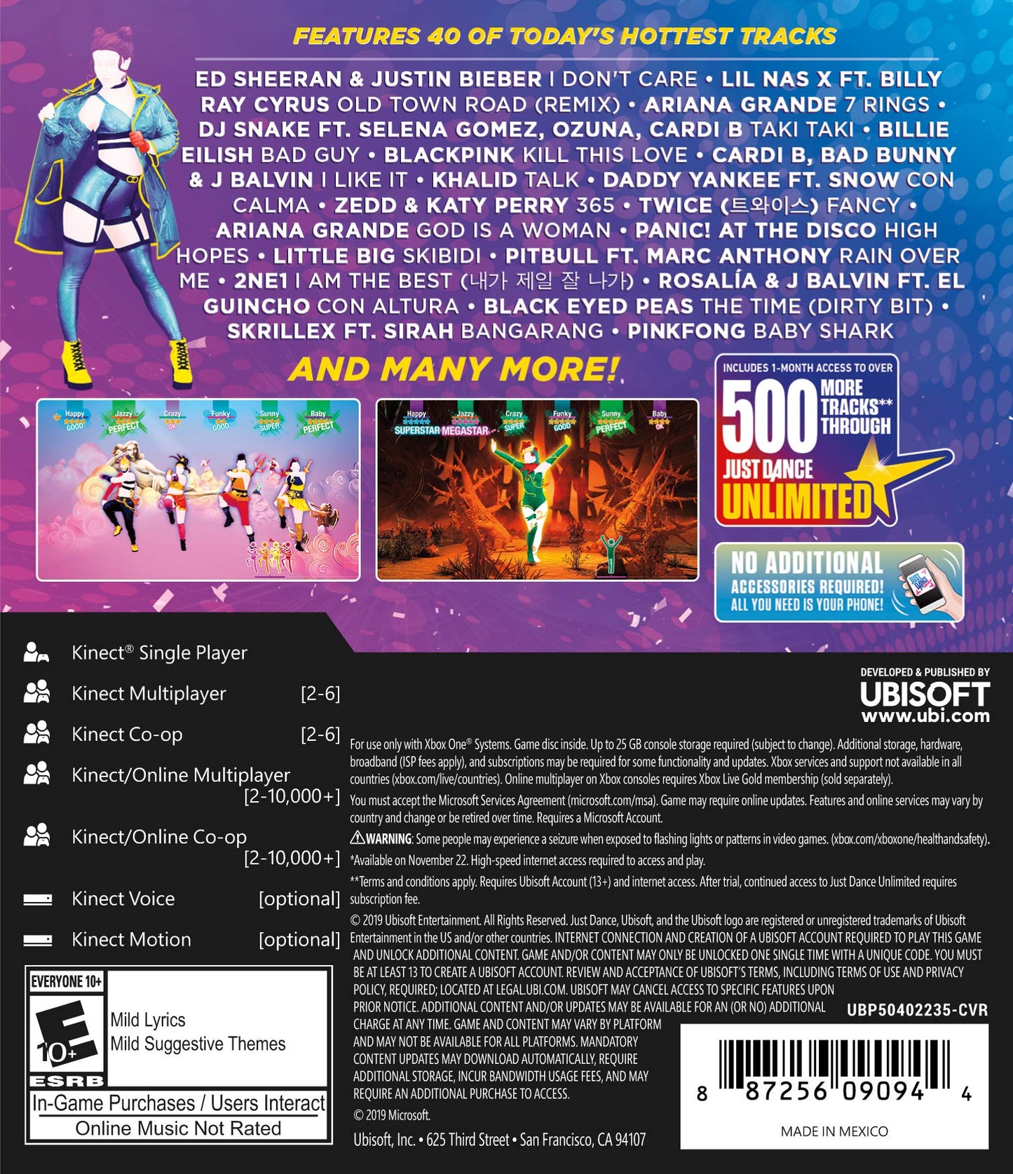 Ubisoft Just Dance 2020 - Xbox One Standard Edition, E3_2019 Model, Family-Friendly Dance Game