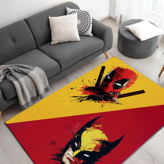 Deadpool & Wolverine Decor Rug- 62x40 inches