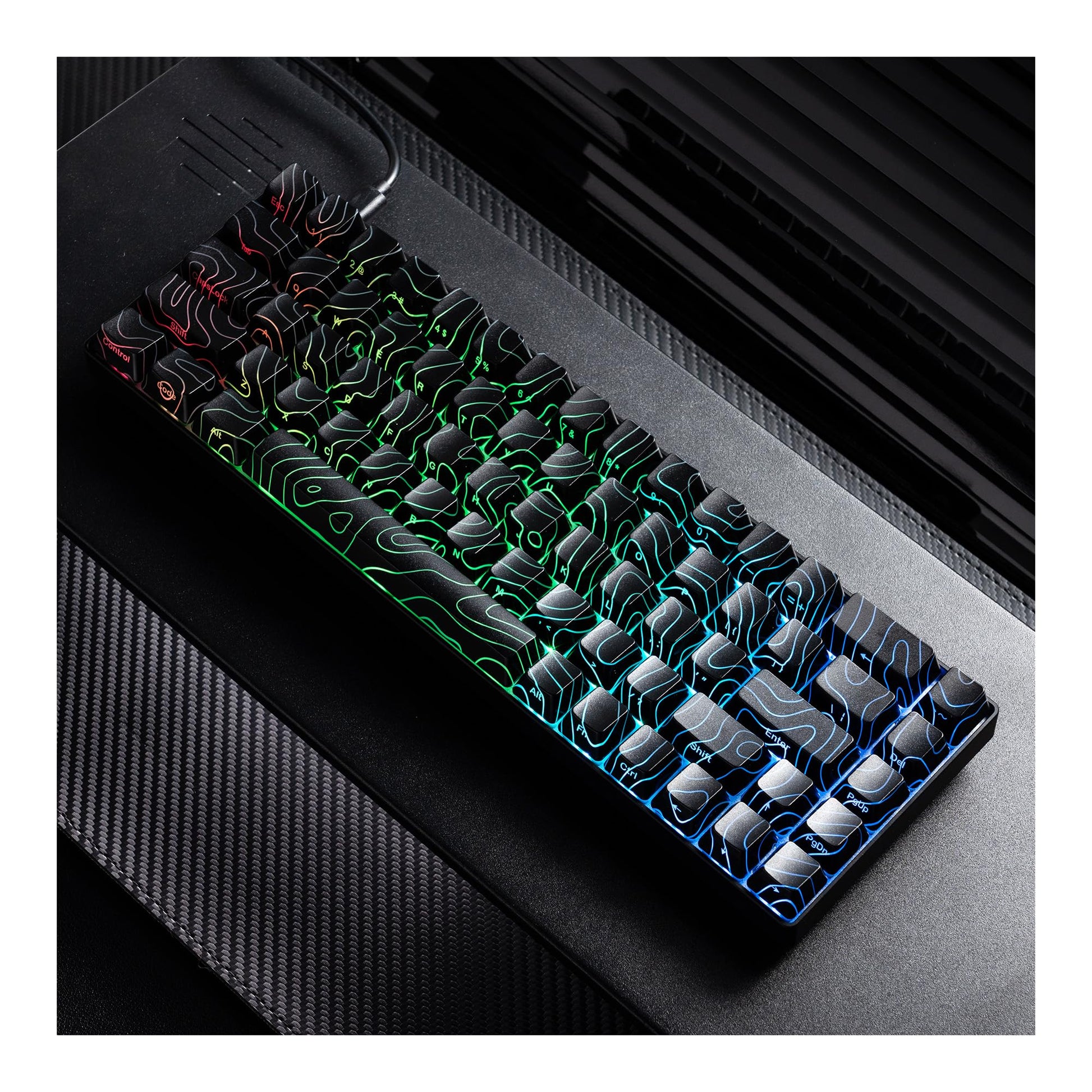 OHY 60 Percent Gaming Keyboard XVX HE68 Rapid control button Keyboard with Gateron Magnetic Switch  CNC Aluminum Frame Custom Mechanical Key Board for PC/Laptop/Xbox/PS4/PS5-Black
