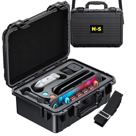 Upgrade Hard Carrying Case for Nintendo Switch 2/Switch 1 Console  FYOUNG Professional Deluxe IP67 Waterproof Bag  All in one Large Capacity Tpartyl Case for Pro Controller&Accessories
