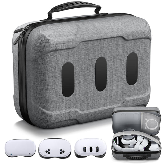 Large Carrying Case for Meta Quest 3/Quest 3S/Quest 2/Vision Pro/Elite Strap  All in One Portable Hard Travel Case for for VR Headset and Controller Accessories  Suitable for Travel and Home Storage