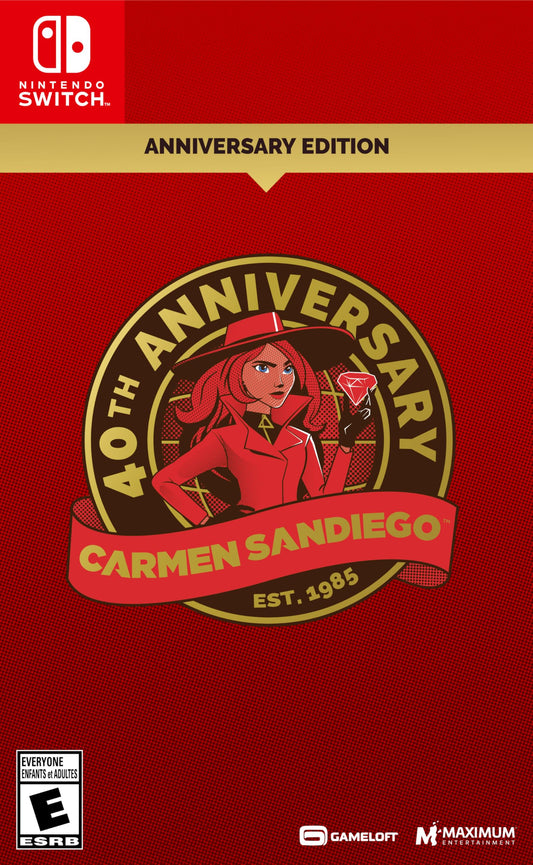 Maximum Entertainment Carmen Sandiego 40th Anniversary Edition Nintendo Switch Game - Model MEU-CAS-SWI