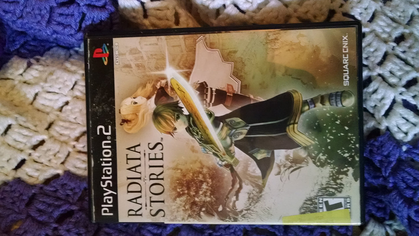 Square Enix Radiata Stories - PlayStation 2 Game, Model 90509, RPG Adventure