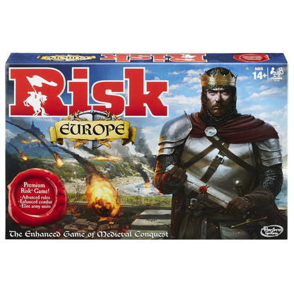 Hasbro Gaming Risk European Edition Board Game - Multicolor, 15.75 x 2.56 x 10.51 inches, Model HASB7409