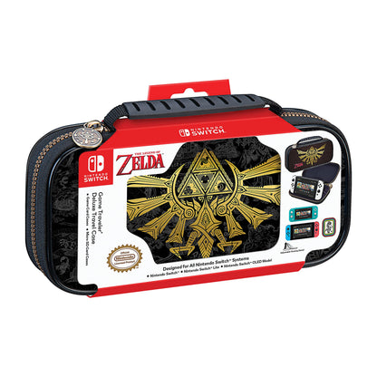 R.D.S. Industries Game Traveler Deluxe Travel Case for Nintendo Switch, Lite, OLED - Brown, 16.5 x 12.2 x 7.1 inches, Model NNS43A
