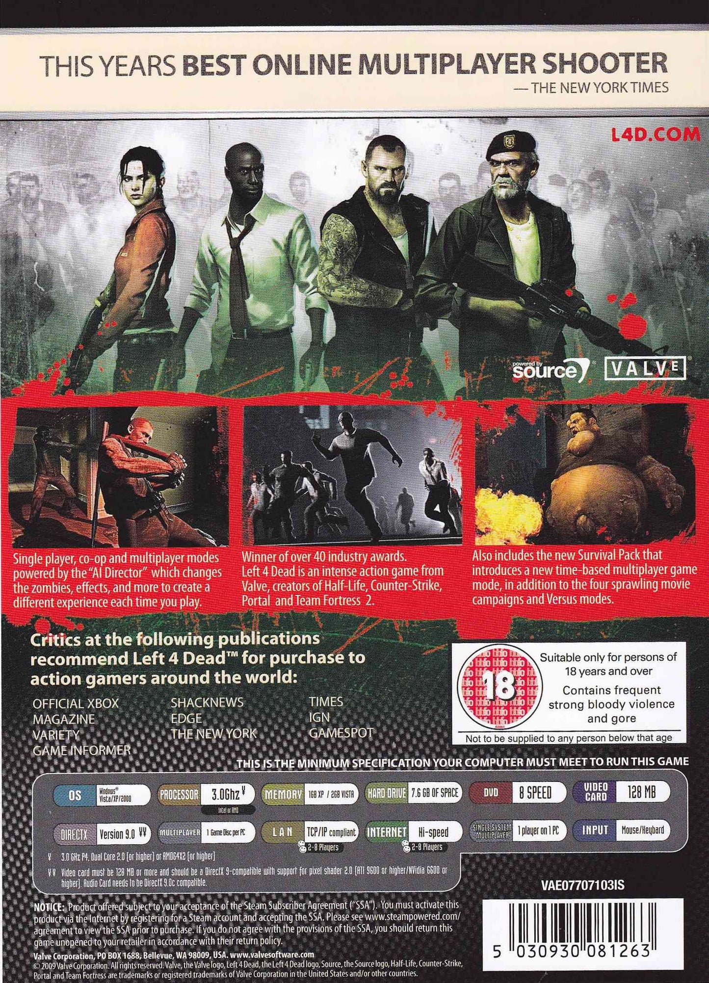 Valve Left 4 Dead - Game of the Year Edition - PC - Model 9875
