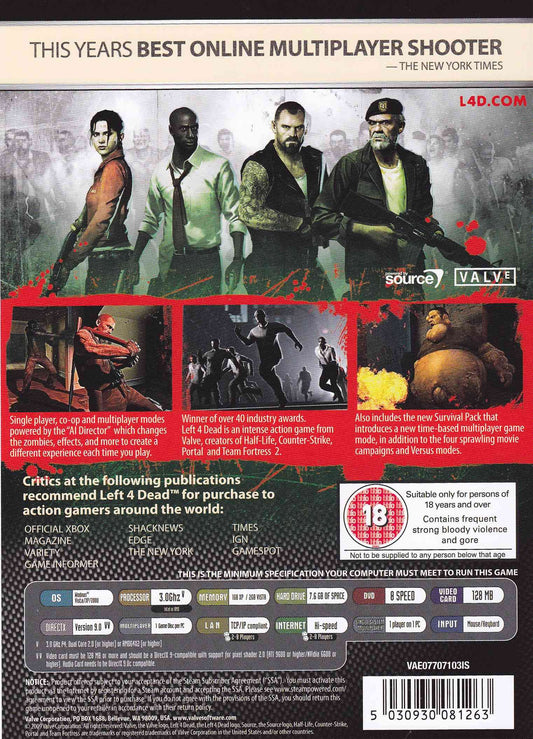 Valve Left 4 Dead - Game of the Year Edition - PC - Model 9875