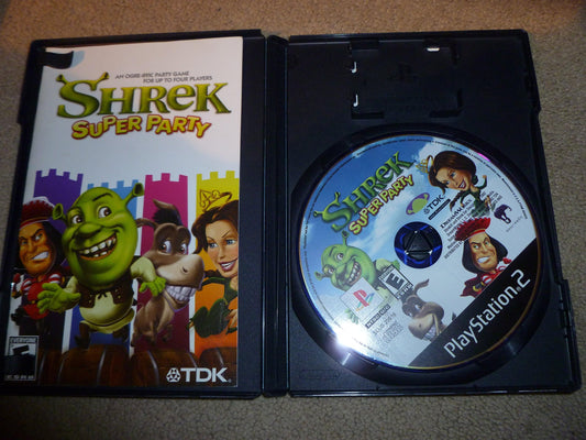 TDK Shrek: Super Party - PlayStation 2 Game, Fun Multiplayer Experience, Family-Friendly