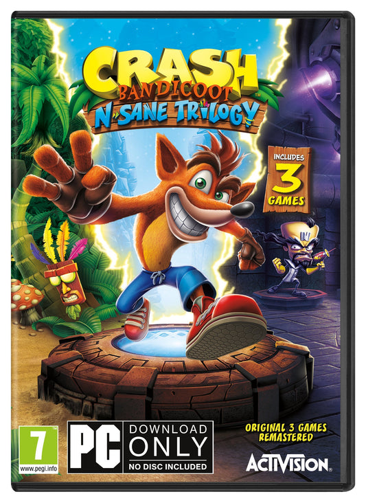 ACTIVISION Crash Bandicoot N. Sane Trilogy - PC Code in Box, Model 33545EN