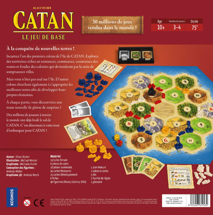 Asmodee Catan Board Game - Base Game 10+ Years, Multicolored, 29.5 cm x 7.3 cm x 29.5 cm, Model FICAT